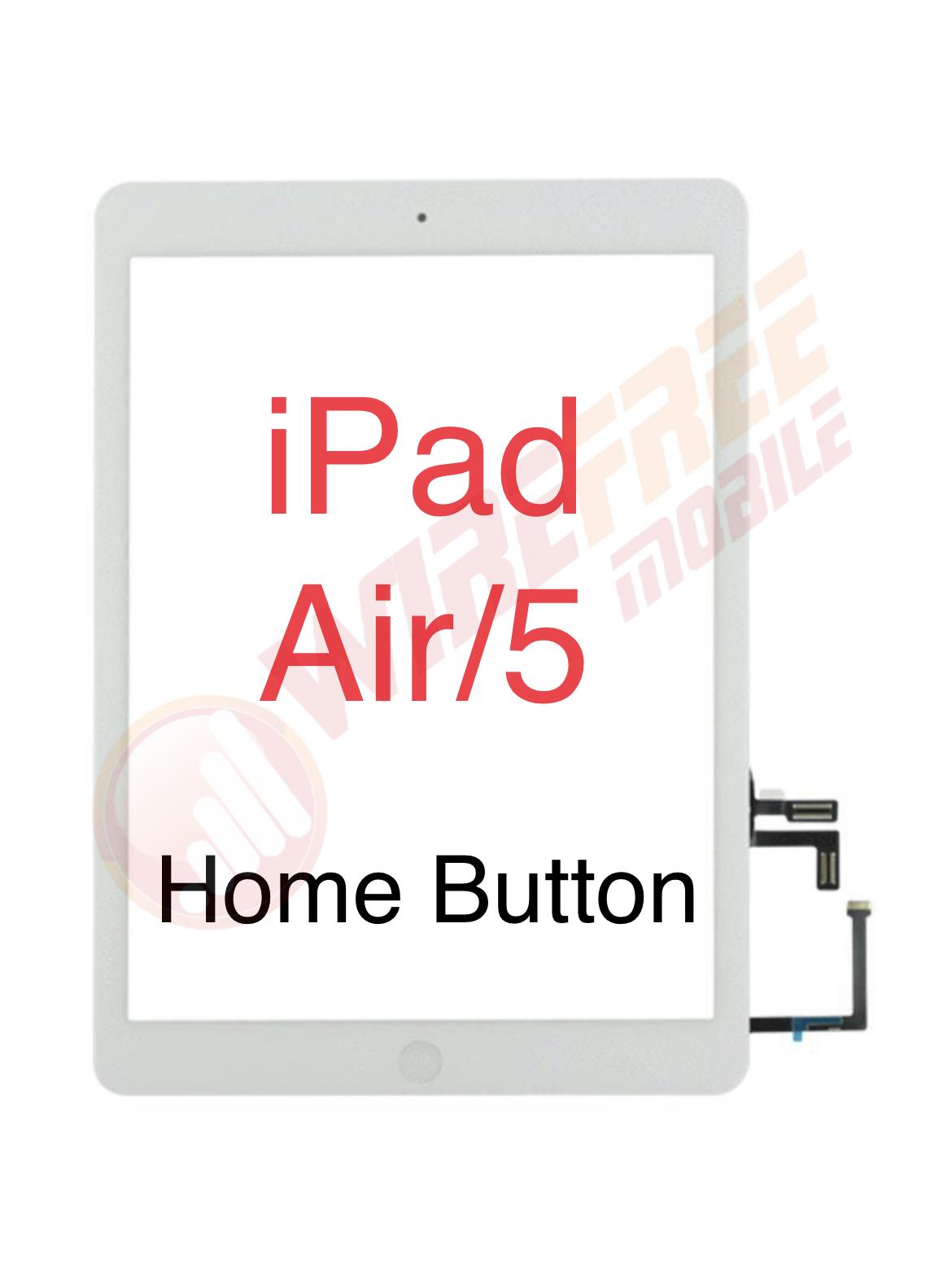 Aftermarket Digitizer without Home Button for iPad Air 1 – White